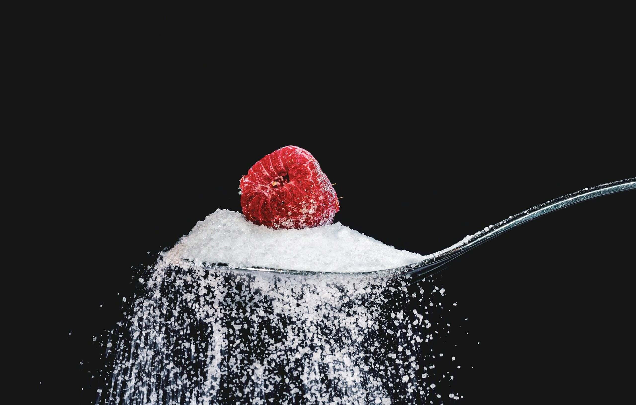 reminding of Managing Diabetes and Blood Sugar after seeing the spoon full of sugar