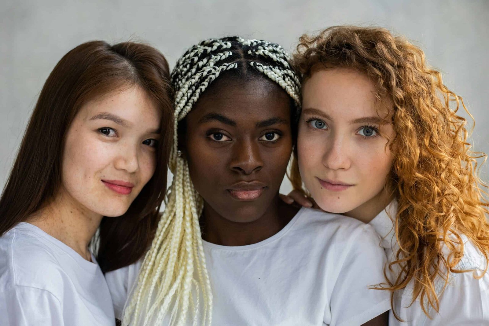 Showing different nose shapes ,skin and hair across Ethnicities
