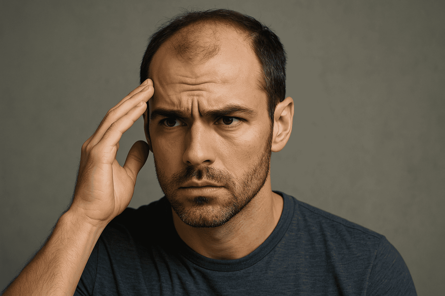 Showing a man with a hair loss pattern seeking for hair transplant. can he be a good candidate for a hair transplant.